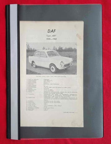 Vraagbaak DAF type 600, 1959-1960, Verzenden