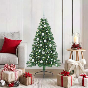 vidaXL Kunstmatig Voorverlicht Kerstboom met 150 LED Groen, Verzenden, Nieuw