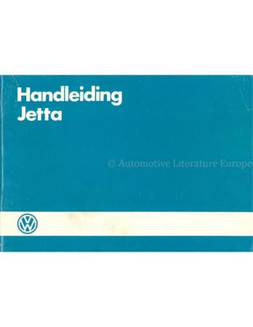 1986 VOLKSWAGEN JETTA INSTRUCTIEBOEKJE NEDERLANDS
