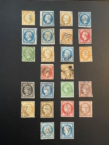 Frankrijk - Cérès en Napoléon III inbegrepen tussen 3a en, Gestempeld