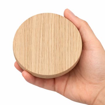 HOCHO Eikenhouten Onderzetter Ø100mm – Duurzaam & Hoogwaa, Ophalen of Verzenden, Nieuw