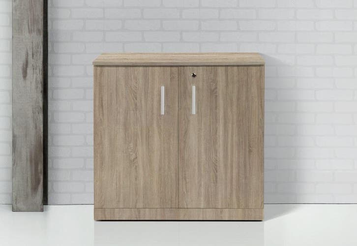 Executive klapdeurkast, 85x90x42 cm, midden eiken, Huis en Inrichting, Kasten | Boekenkasten, Nieuw, Ophalen of Verzenden