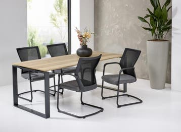 Pulse directie bureau, 200x90cm, natuur eiken, Overige plaatsen, Ophalen of Verzenden, Nieuw in verpakking, Bureau