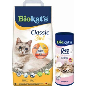 Biokats Classic&Deo Pearls Babypoeder Pakket, Verzenden, Nieuw