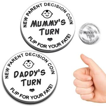 Newborn baby gift Decision Coin, Kinderen en Baby's, Verzenden, Nieuw, Kraamcadeau