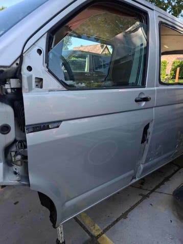 volkswagen transporter t5 t6 portier links l7wa (plaatwerk), Gebruikt, Links, Ophalen of Verzenden, Volkswagen