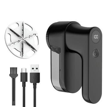 Nexxt Pluizenverwijderaar - USB Oplaadbaar - Zwart, Verzenden