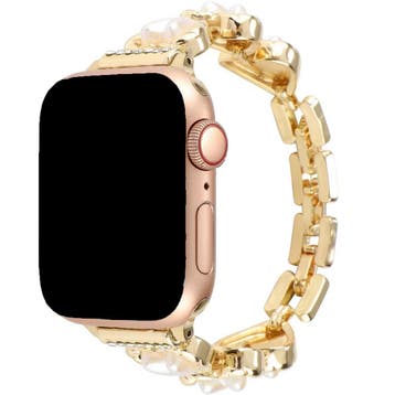 Apple Watch bandje Demi - staal - goud - goud / 44 · 45 ·, Verzenden, Nieuw