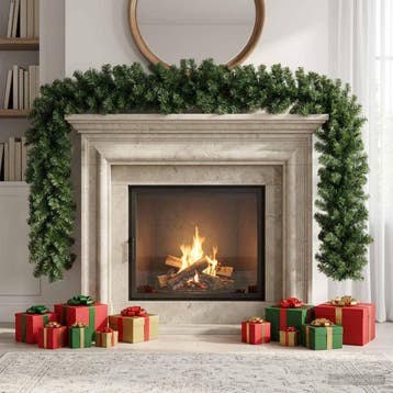vidaXL Kerstkrans Groen 270 cm PVC, Verzenden, Nieuw