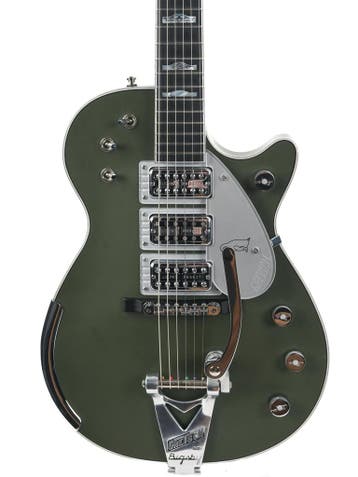 Gretsch Custom Shop G6134 CS Olive Drab Penguin Masterbui..., Muziek en Instrumenten, Ophalen of Verzenden, Gebruikt, Solid body