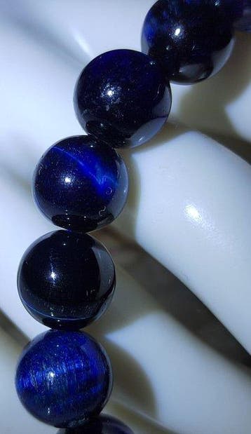 Armband van lapis lazuli en tijgeroog, hoge kwaliteit,
