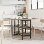 vidaXL Eettafel 122 x 80 x 76,5 cm Bewerkt hout Artisanaal, Huis en Inrichting, Tafels | Eettafels, Verzenden, Nieuw