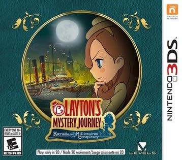 3DS Laytons Mystery Journey: Katrielle and the Millionaires, Verzenden, Zo goed als nieuw