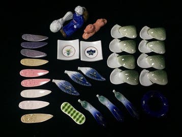 Japanese - Beeld, Collection of 30 Japanese Vintage