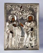 Icoon - Evangelist Mattheüs - .875 (84 Zolotniki) zilver