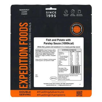 Vis en Aardappel met Peterseliesaus - Expedition Foods