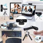 1080P 60fps Webcam met Dubbele Microfoon en Statief USB, Computers en Software, Webcams, Verzenden, Nieuw
