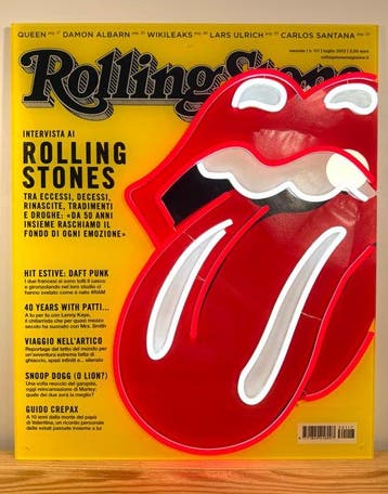 Rolling Stones - Neonlichtbord - Plexi