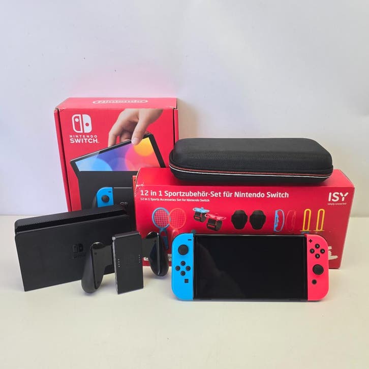 Nintendo Switch Oled Incl. Accessoires | Nette Staat, Spelcomputers en Games, Spelcomputers | Nintendo Switch, Nieuw, Ophalen of Verzenden