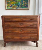 Commode - Hout, Messing, Walnoot