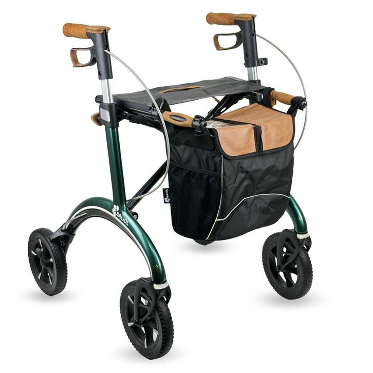 Saljol Carbon Rollator CR62 - British Racing Green M, Diversen, Rollators, Nieuw, Ophalen of Verzenden