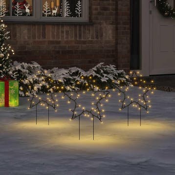 vidaXL Kerstverlichting ster 3 st met grondpinnen 50 LEDs, Diversen, Kerst, Verzenden, Nieuw