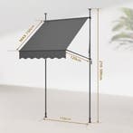 Klemluifel - Balkon luifel - Verticale luifel - 150 cm - Gri, Verzenden, Zo goed als nieuw