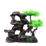 Rots met gaten en bonsai boom OS-244 - aquarium decoratie, Ophalen of Verzenden, Nieuw