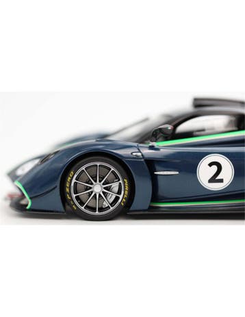 2021 PAGANI HUAYRA R MATT/GLOSS BLUE BBR MODELAUTO 061/100, Nieuw
