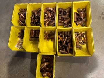 Persfittingen Viega Profipress koperen fittingen, Ophalen of Verzenden, Gebruikt