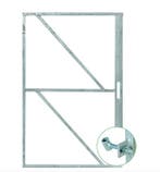 Poortframe 200x100 cm metaal met slotkast en 2 stelscharn..., Ophalen of Verzenden, Nieuw