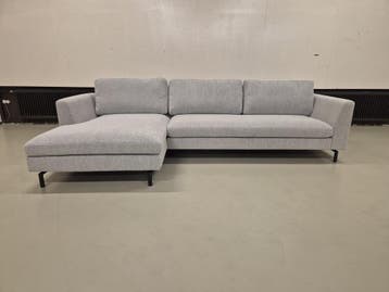 30% KORTING - SHOWROOM OUTLET - HOEKBANK TEMPO - GRIJS -SALE, Ophalen of Verzenden, Hout, Vierpersoons of meer, 300 cm of meer