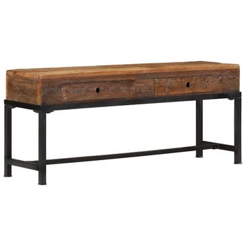 vidaXL Tv-meubel 110x30x46 cm massief gerecycled hout, Huis en Inrichting, Minder dan 50 cm, Verzenden, Nieuw, Minder dan 100 cm