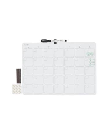 HEMA Whiteboard met marker en magneten 39.5x29.5cm maand, Verzenden, Nieuw