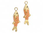 1 x vis bedel zalm oranje – ca. 36,5 x 12 x 7 mm – oogje, Ophalen of Verzenden, Nieuw, Kraal