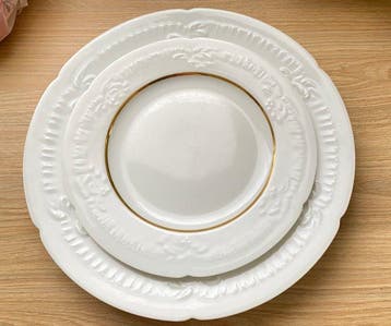Chastagner / Limoges - Tafelservies (26) - Porselein, Goud