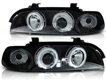 Koplampen BMW E39 Angel Eyes zwart, Ophalen of Verzenden, Nieuw