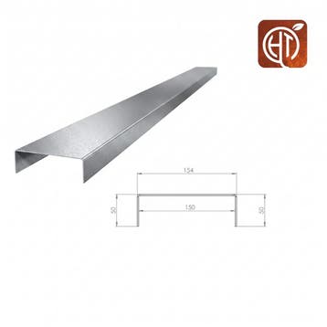 Verzinkt staal u-profiel 150x15,4x5cm, Overige materialen, 100 tot 200 cm, Nieuw, Minder dan 25 cm