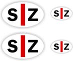 SZ slecht ziende Embleem stickers (921.44), Verzenden, Nieuw