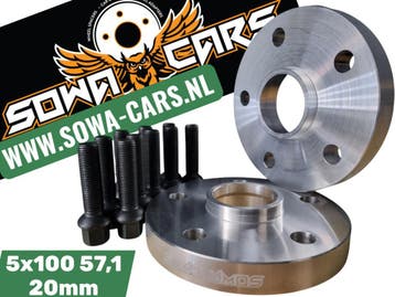 Spoorverbreders Spacers audi a3 vw golf 3 4 seat 5x100 20mm, Verzenden