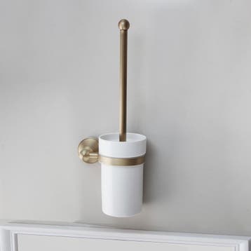 Bronskleurige WC borstel landelijke uitstraling, Verzenden, Nieuw, Toilet