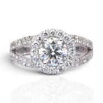 Ring - 18 karaat Witgoud - 1.76ct. tw. Diamant (Natuurlijk), Nieuw