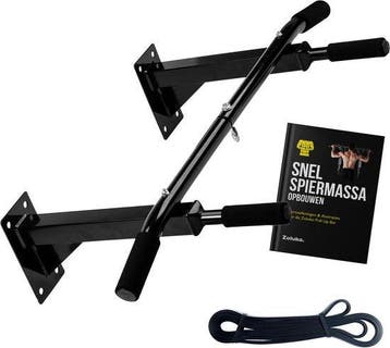 2dekans | Zoluko Professionele Pull Up Bar Wandmontage -, Sport en Fitness, Fitnessmaterialen, Ophalen of Verzenden, Zo goed als nieuw