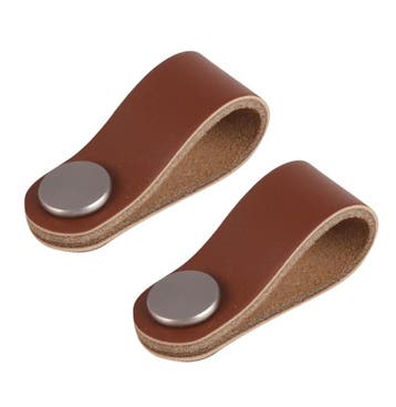 Differnz knop leer cognac bruin 2 stuks, Huis en Inrichting, Kasten | Overige, Verzenden, Nieuw