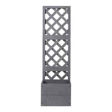 Plantenbak met latwerk Amstelveen HKC 135x40x30 cm grijs [en, Verzenden, Nieuw