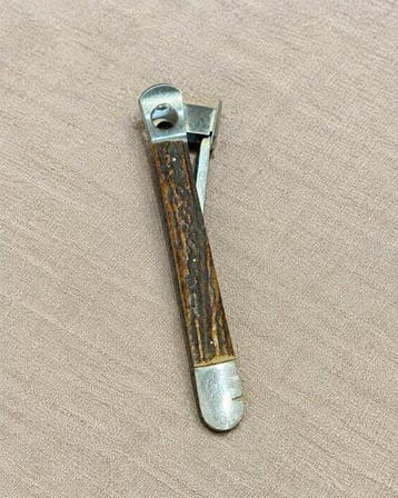 Pfeilring - Sigarenknipper - Hoorn, Staal - Sigaarknipper, Antiek en Kunst