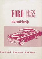 Ford Customline Fordor Sedan 1953 Instructieboekje, Auto diversen, Handleidingen en Instructieboekjes, Verzenden