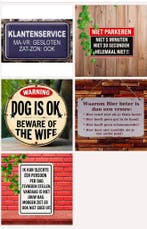 Humor op je werk - Grappig en nuttige tekst bordjes, Huis en Inrichting, Woonaccessoires | Tekstborden en Spreuken, Verzenden