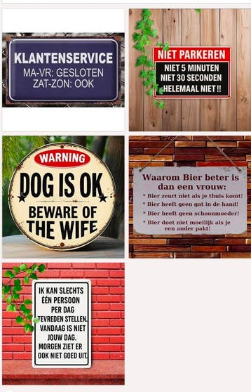 Vaderdag  cadeau - Grappig en nuttige tekst bordjes, Verzenden, Nieuw