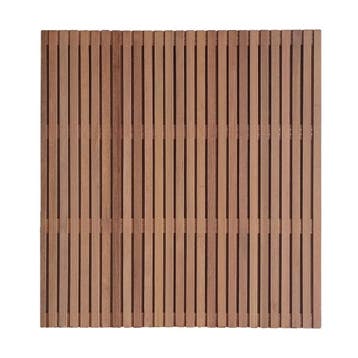 Tuinscherm Hardhout fijn lamel Keruing premium KD, Ophalen of Verzenden, Nieuw